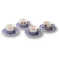 Pols Potten Espressokop Aunty Dark Blue (Set van 4)