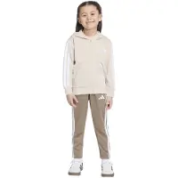 Adidas Essentials Tracksuit Trainingspakken Peuter - Wit - Maat 123 - 128 CM - Poly Mesh