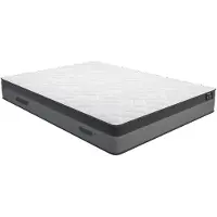 Vente-unique Set 140 x 190 cm bedbodem met opbergruimte wit + matras met pocketveren en traagschuim dikte 24 cm - ILLUSION van YSMÉE