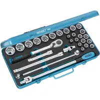 Hazet Dopsleutelset 905 - 1/2 inch (12,5 mm) vierkant hol - Buiten-zeskant-tractieprofiel - 30-delig - 2 x 13 - 8 – 32