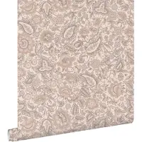 ESTAhome behang vintage bloemen roze en paars - 50 x 900 cm - 132239