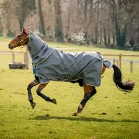 Horseware Bravo 12 Plus Turnout Bundle V-Sluiting Grey 66 inch / 115-165 cm