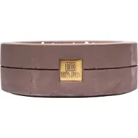 Collection DIX DIX - Geurkaars OMBRE (2500g) - Natuurlijke koolzaadwas - Luxe betonnen geurkaars - Houtachtig & Leerachtig - Handgemaakt in Nederland