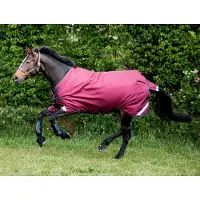 Horseware Original Turnout Lite 0g met beenuitsparingen - Burgundy - 160/213