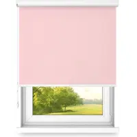 Time4blinds Vrijhangend Rolgordijn in Aluminium Cassette – Keukenzonwering voor Ramen – Slaapkamerjaloezieën voor Ramen – Rolluiken voor Ramen voor Binnen – 1400x1000mm – Roze – Rechtszijdig