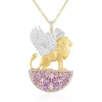 Cavill - Zilveren Halsketting 925 Sterling - Braziliaanse Amethist 2,3 ct - Verstelbaar Filigraan Design - Luxe Sieraad Ovaal & Druppelvorm