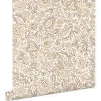 ESTAhome behang vintage bloemen beige en bruin - 50 x 900 cm - 132238