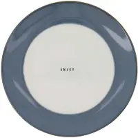 Zusss Ontbijtbordje Enjoy Keramiek White / Blue