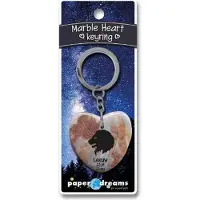 Paper Dreams Marmer sleutelhanger hart - leeuw