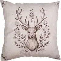 Clayre & Eef Sierkussen Beige Synthetisch Hert