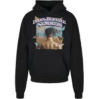 Mister tee Sweatshirt 'Days before Summer' lichtblauw / bruin / zwart / wit