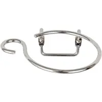 Famanu – Haardroger wandhouder met kabelhouder, metalen uitvoering voor wandmontage, chroom