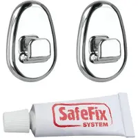 Metaltex Handdoekhouders Orbit Line 3 X 5 X 1,5 Cm 2 Stuks