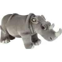 Ravensden Pluche knuffeldier neushoorn - 50 cm - wilde dieren knuffel - speelgoed