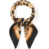Yehwang Zomersjaals met dierenprint, casual, polyester, dagelijkse accessoires Bruin