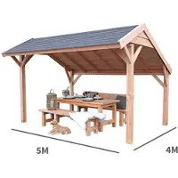 Buitengewoon Boet Kapschuur Landleven 54, 500 x 400 cm diep incl dakbedekking
