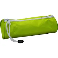 Soho Ronde Pennenzak – Etui met Rits en Trekkoord – 21 x 8 cm – School Etui / Pennenetui - Lichtgroen