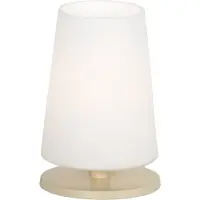 Steinhauer Ancilla 3101CR – Crèmekleurige tafellamp met opaal wit glas en touchbediening