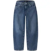 LMTD NLFBIRM barrel jeans - mediumblauw Meisjes Denim Effen - maat 128