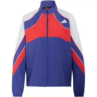 Adidas Trainingsjack 'Adizero Archive' enziaan / lichtgrijs / rood