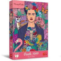 Trefl Premium Plus kwaliteit - Puzzel Frida Kahlo, Blooming Soul – 1000 stukjes, puzzel uit een serie met werken van de kunstenares Frida Kahlo, geschikt voor volwassenen en kinderen vanaf 14 jaar