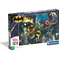 Clementoni - Kinderpuzzel - 104 Stukjes - Batman - Puzzel Vanaf 6 Jaar