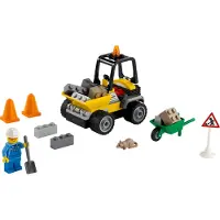 LEGO 60284 City, speelgoedset met bouwvoertuig: vrachtwagen voor bouwplaats met frontlader