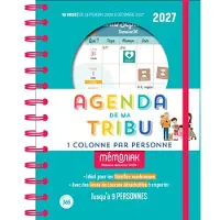 Editions 365 AGENDA FAMILIAL DE MA TRIBU MEMONIAK 2026-2027
