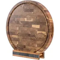 VDN Snijplank Acaciahout Rond - Diameter 30 cm - Bruin