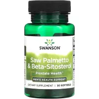 Swanson Health - Zaagpalm &amp; bèta-sitosterol - 30 zachte capsules