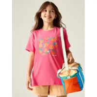 Regatta - Kid's Bosley - T-shirt 7-8 Years, roze