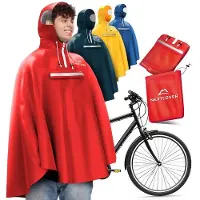 Nextcover Regenponcho Fiets voor Dames en Heren | Regencape met AquaShield 2.0 Technologie, Winddicht & Waterdicht | Ideaal voor Fietsen, Wandelen en Vissen | Fietsponcho Volwassenen Unisex Pasvorm |