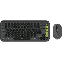 Logitech POP ICON COMBO Set met toetsenbord en muis Bluetooth Easy Switch 3 apparaten, Multimediatoetsen, Multipair-functie QWERTZ, Duits Graphite