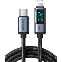 JOYROOM S-CL020A16, 1,2 meter, USB-C, USB-C/Lightning, USB 2.0, 0,48 Gbit/s, zwart