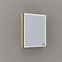 Thebalux Exclusief Sunny Solana opbouwspiegelkast 60x70cm 1 deur 95W eiken licht