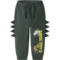 Name it Broek 'NMMJAL JURASSIC' geel / donkergrijs / olijfgroen