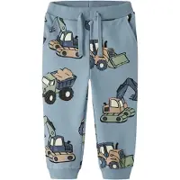 Name it Broek 'NMMKark' sand / smoky blue / pastelgroen / zwart