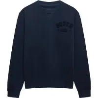 Superdry Heren Vintage Athletic Tonal Crew sweater met ronde hals, marineblauw (S), Casual, Katoen M2014483A