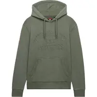 Superdry Heren Groene olijfkleurige Athletic Emboss hoodie (XL), Casual, Katoen M2014484A
