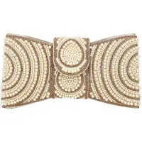 Faina Clutch goud / parelwit