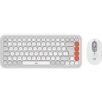 Logitech Pop Icon Combo toetsenbord en muis set Wit