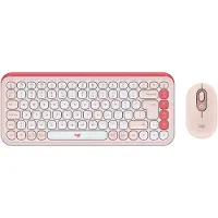 Logitech Pop Icon Combo toetsenbord en muis set Rose