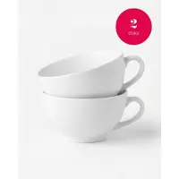 Vtwonen - Kommen met Oor - Porselein - Wit - 15,5 cm - Set van 2