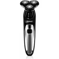Kemei KM-1524 Elektrisch Scheerapparaat Heren - Draadloos Oplaadbaar - 3D Scheerkoppen - Waterproof - USB Oplaadbaar - Nat & Droog Scheren