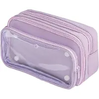 OEM Schoolorganizer - Etui met 3 vakken - Waterbestendig etui - Groot etui voor vulpennen - Geschikt voor school - Voor het kantoor - Voor studenten