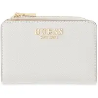 GUESS portemonnee Gilda SLG Zip Around Card Case Cream White crème