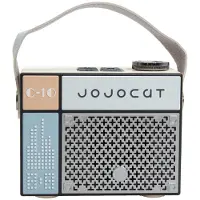 Ancient Wisdom Jojocut C10 Mini Bluetooth Speaker – Compact Retro Radio Design– Draagbare Radio-Bluetooth Speaker Afmetingen: 9,9 × 7,6 × 5,6 cm