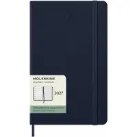 Moleskine 12 Maanden Agenda - 2027 - Wekelijks - Large - Harde Kaft - Saffier Blauw