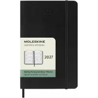 Moleskine 12 Maanden Agenda - 2027 - Wekelijks Horizontaal - Pocket - Zachte Kaft - Zwart