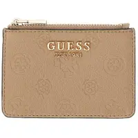 GUESS kaarthouder Ella Logo SLG Credit Card Case Beige Logo Taupe